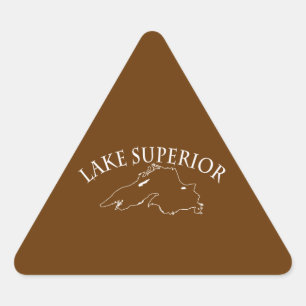 Sjö Superior Karta Triangelformat Klistermärke