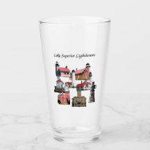 Sjö Superior Lighthouses-glas