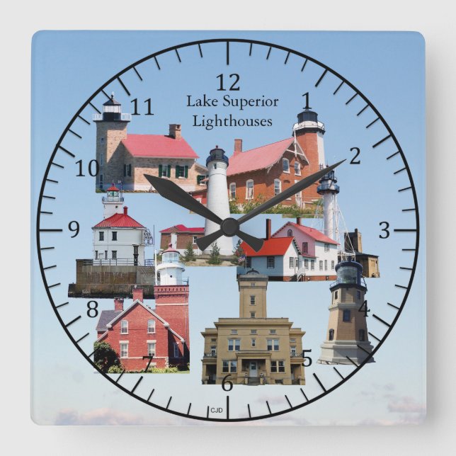 Sjö Superior Lighthouses klocka (Framsida)