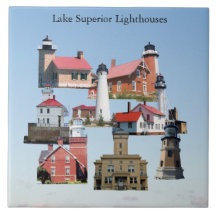 Sjö Superior Lighthouses-panel