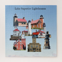 Sjö Superior Lighthouses-pussel