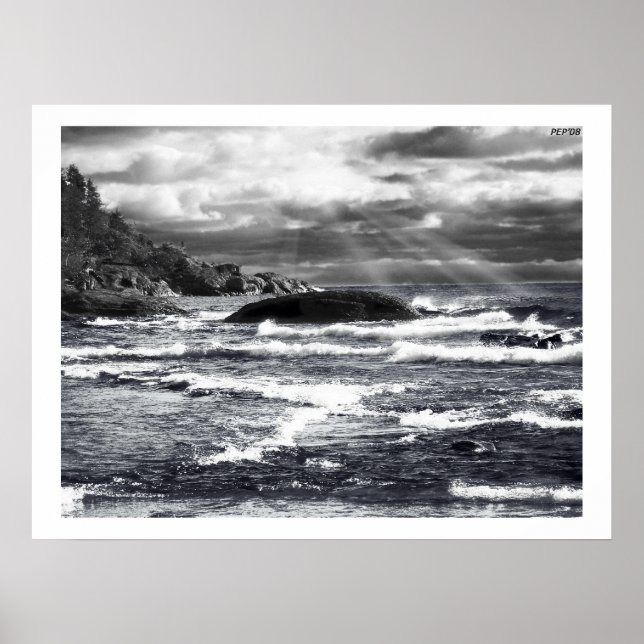 Sjö Superior Lightrays Poster (Framsidan)