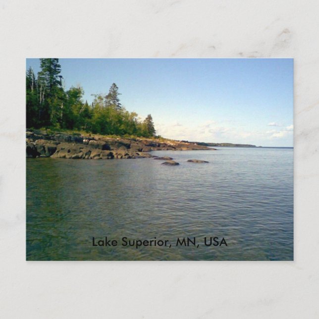 Sjö Superior, MN, USA vykort (Framsida)