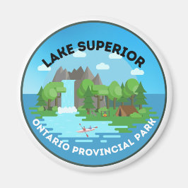 Sjö Superior Ontario Provinspark Magnet