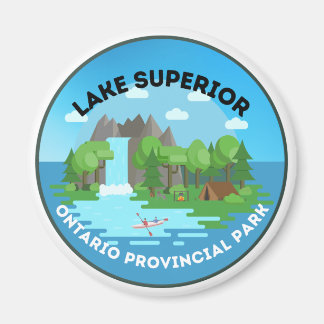 Sjö Superior Ontario Provinspark Magnet
