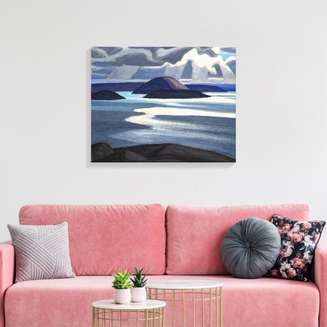 Sjö Superior Sketch | Lawren Harris | Canvastryck (Insitu (Vardagsrum))