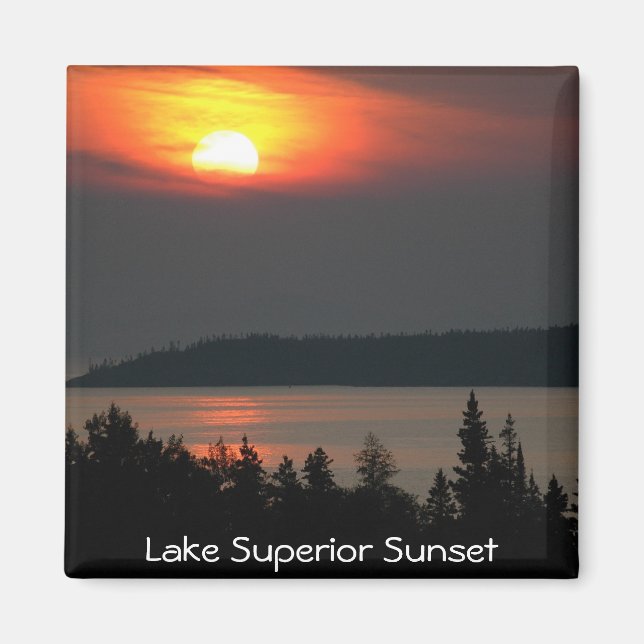 Sjö Superior Sunset Magnet (Framsidan)
