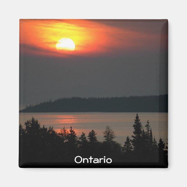 Sjö Superior Sunset Magnet (Framsidan)