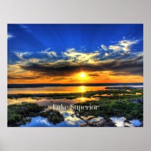 Sjö Superior Sunset Poster