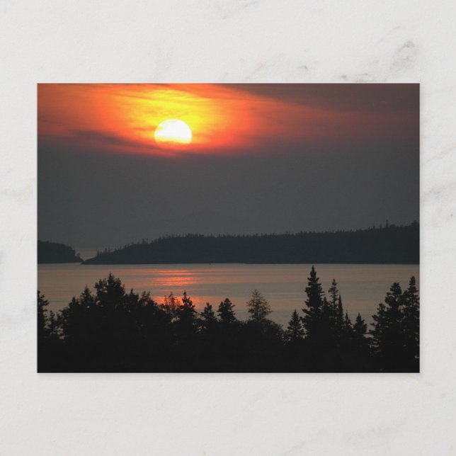 Sjö Superior Sunset Vykort (Framsida)