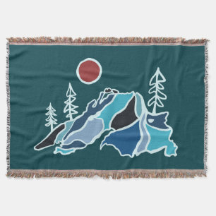 Sjö Superior Underbar Sjöar Throw Blanket Filt