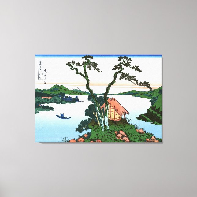 Sjö Suwa i provinsen Shinano Canvastryck (Framsida)