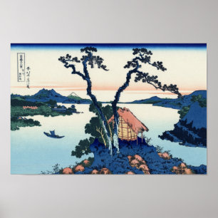 Sjö Suwa i provinsen Shinano Poster