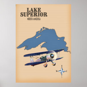 Sjö Sydamerika karta Poster