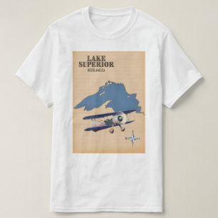 Sjö Sydamerika karta T Shirt
