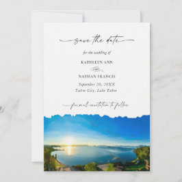 Sjö-tabbens målbröllop Spara datum Inbjudningar