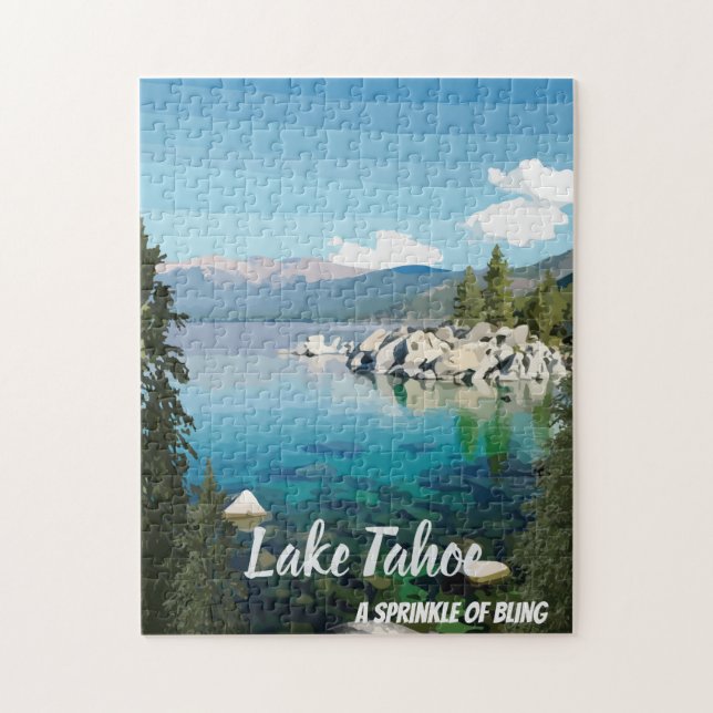 Sjö Tahoe A sprinkle California & Nevada Pussel (Vertikal)