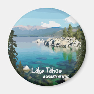 Sjö Tahoe A sprinkle of bling California Magnet