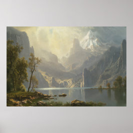 Sjö Tahoe av Bierstadt Poster