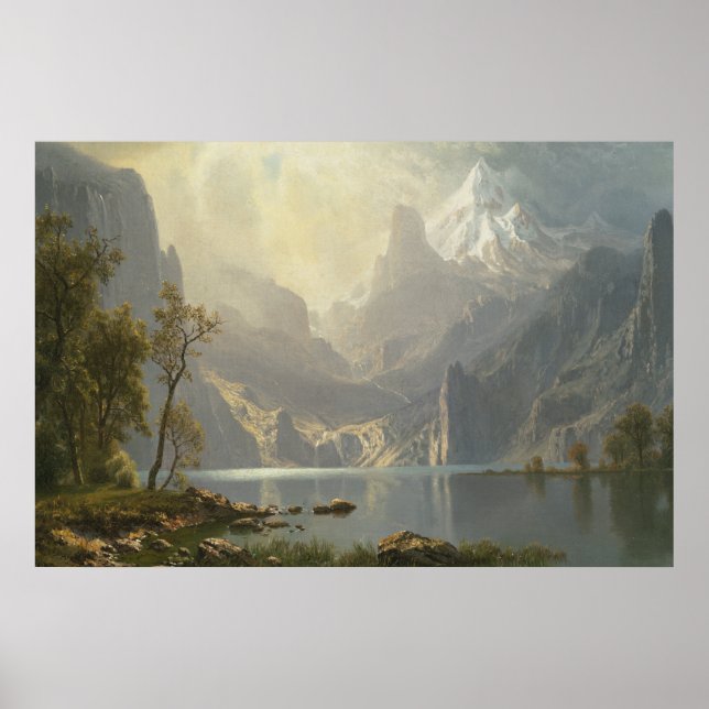 Sjö Tahoe av Bierstadt Poster (Framsidan)