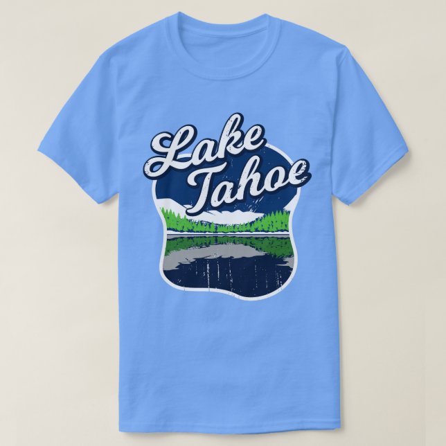 Sjö Tahoe Boating Fisherman Gift T Shirt (Design framsida)