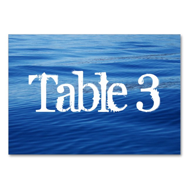 Sjö Tahoe Bröllop Bordsnummer (Baksidan)