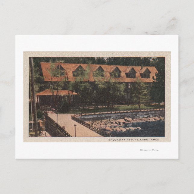 Sjö Tahoe, CA - Brockway Resort Lodge View Vykort (Framsida)