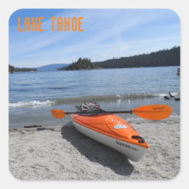 Sjö Tahoe, CA Fyrkantigt Klistermärke