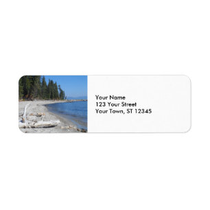 Sjö Tahoe, CA Returadress Etikett