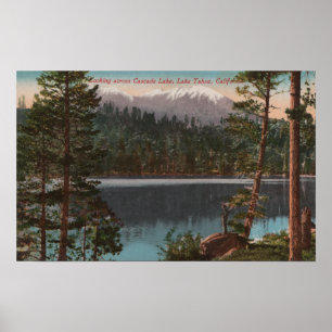 Sjö Tahoe, CA - Tittar över Cascade Sjö Poster