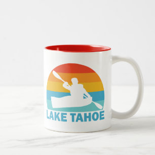 Sjö Tahoe California Nevada Kayak Två-Tonad Mugg