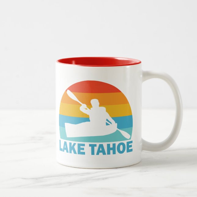 Sjö Tahoe California Nevada Kayak Två-Tonad Mugg (Höger)