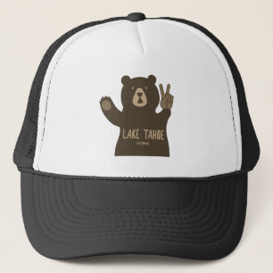 Sjö Tahoe California Nevada Peace Bear Keps