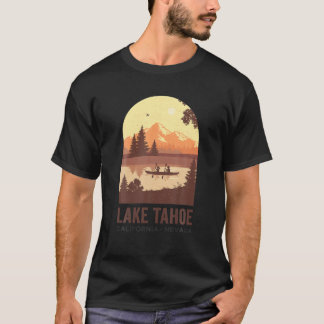 Sjö Tahoe California Nevada Summer Kayaking vid La T Shirt