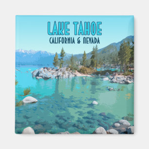 Sjö Tahoe California Nevada Vintage Magnet