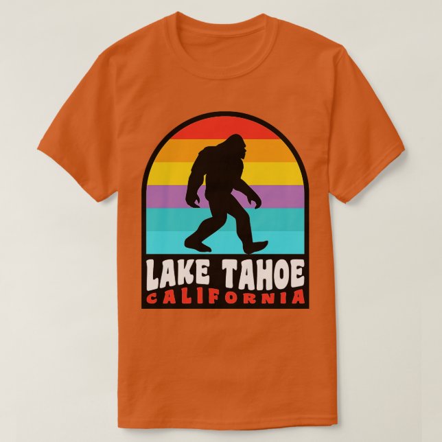 Sjö Tahoe California Retro T Shirt (Design framsida)