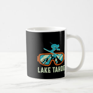 Sjö Tahoe California Retro Vintage Skiing and Sno Kaffemugg