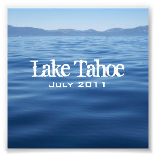 Sjö Tahoe CD Infogningsfoto Fototryck