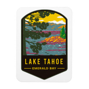 Sjö Tahoe Emerald Bay Magnet