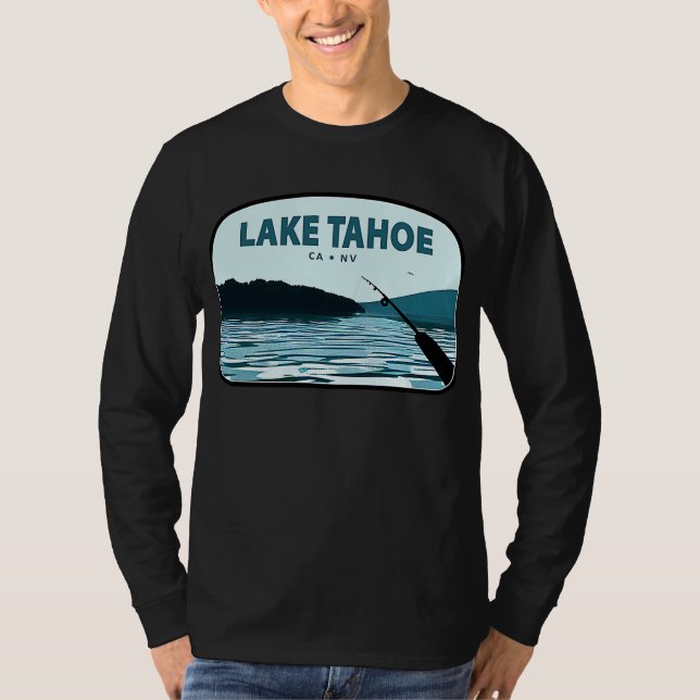 Sjö Tahoe Fishing Rod T Shirt (Framsida)