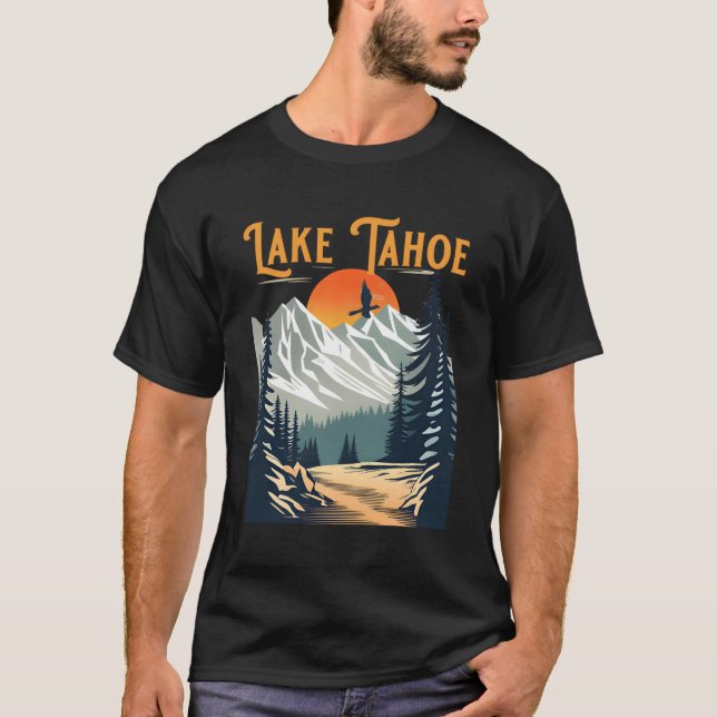Sjö Tahoe Hiking T Shirt (Framsida)