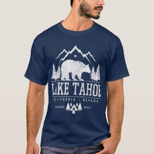 Sjö Tahoe Kalifornien Bear Mountains Nature T Shirt