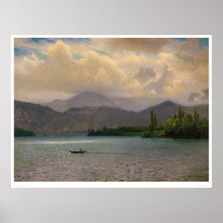 Sjö Tahoe, Kalifornien, Bierstadt (0102a) Poster