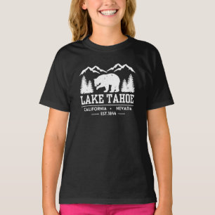 Sjö Tahoe - Kalifornien Grizzly Bear Mountains T Shirt