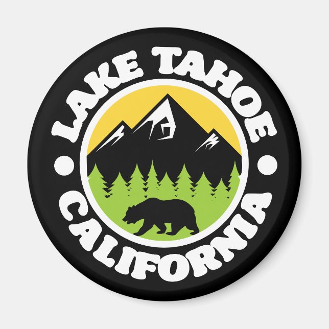 Sjö Tahoe,Kalifornien Magnet (Framsidan)