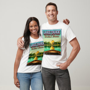 SJÖ TAHOE - KALIFORNIEN - NEVADA - LUFTBALLONGEN T SHIRT