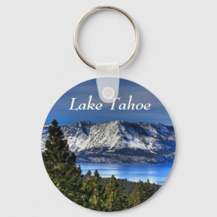 Sjö Tahoe Kalifornien Sunset Emerald Bay Keychain Nyckelring