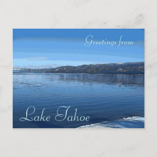 Sjö Tahoe Kalifornien-vykort för vatten kant Vykort