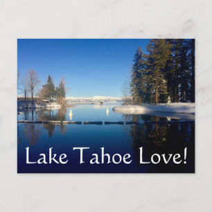 Sjö Tahoe Kärlek Vykort