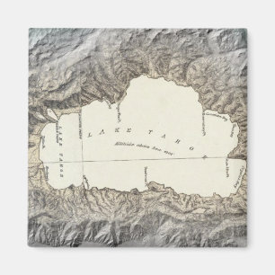 Sjö Tahoe karta Magnet